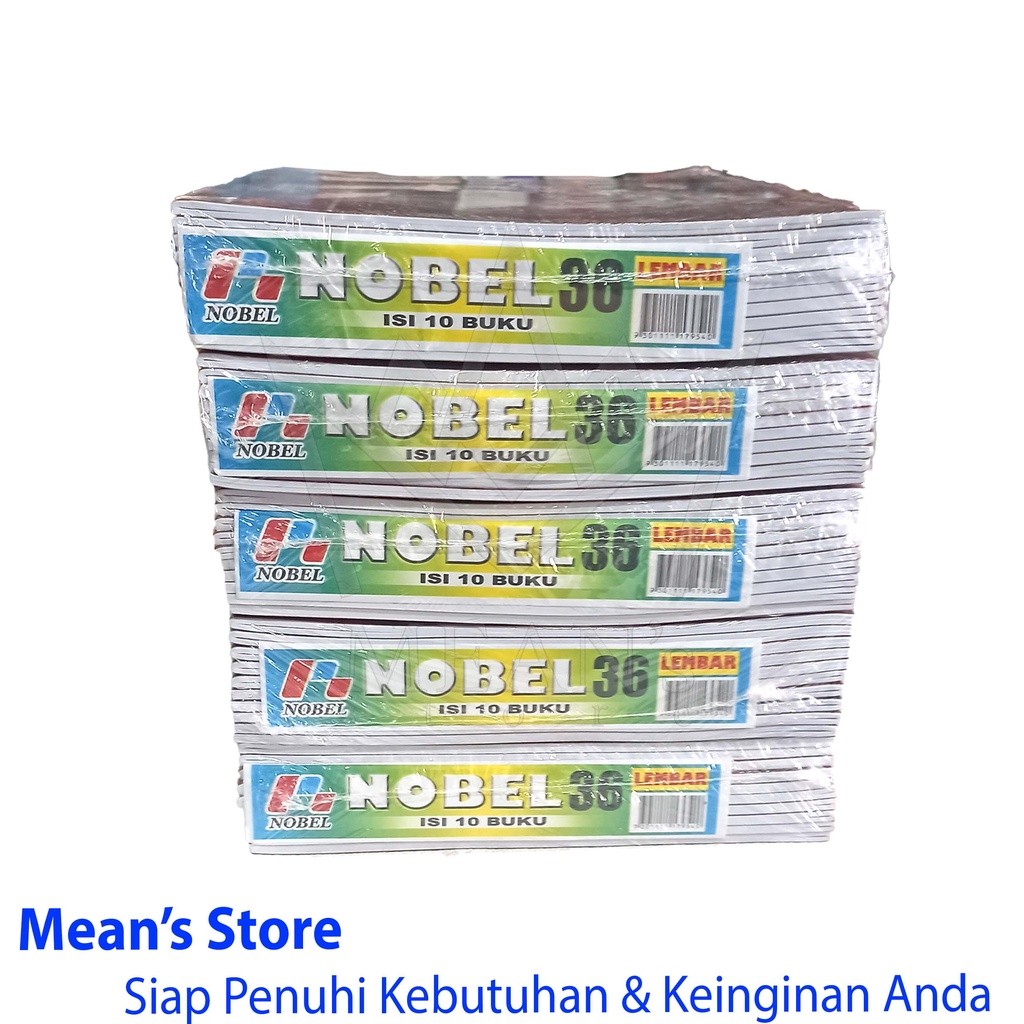 

Buku Tulis Nobel Isi 36 Lembar / Buku Tulis boxi isi 10 buku