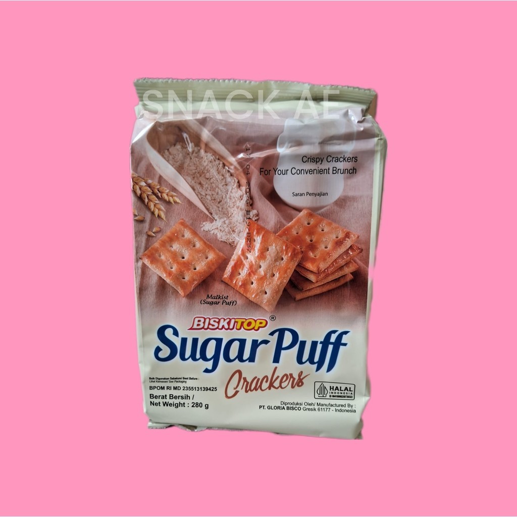 

Biskitop Sugar Puff Malkist Crackers Manis 280 gr