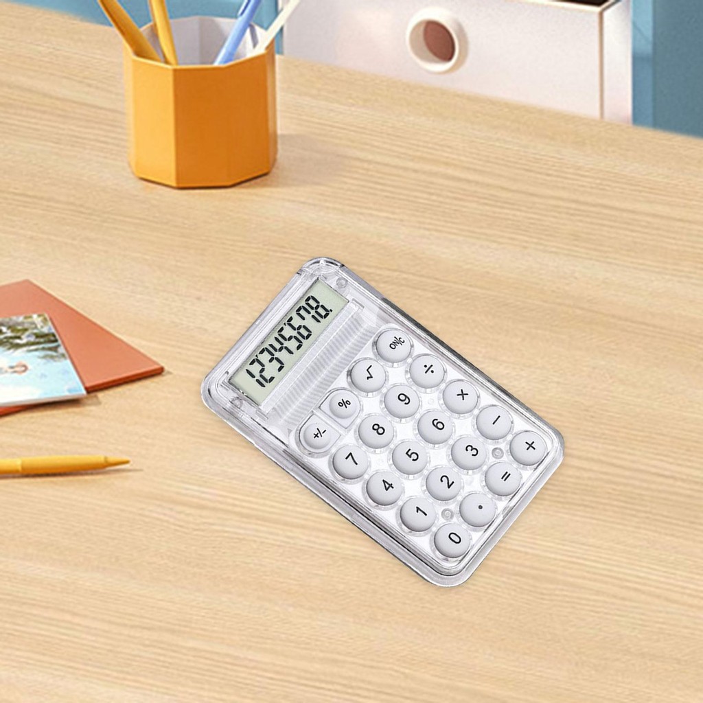 

Desktop Calculator White Aesthetic Calculator for Office Preschool Students