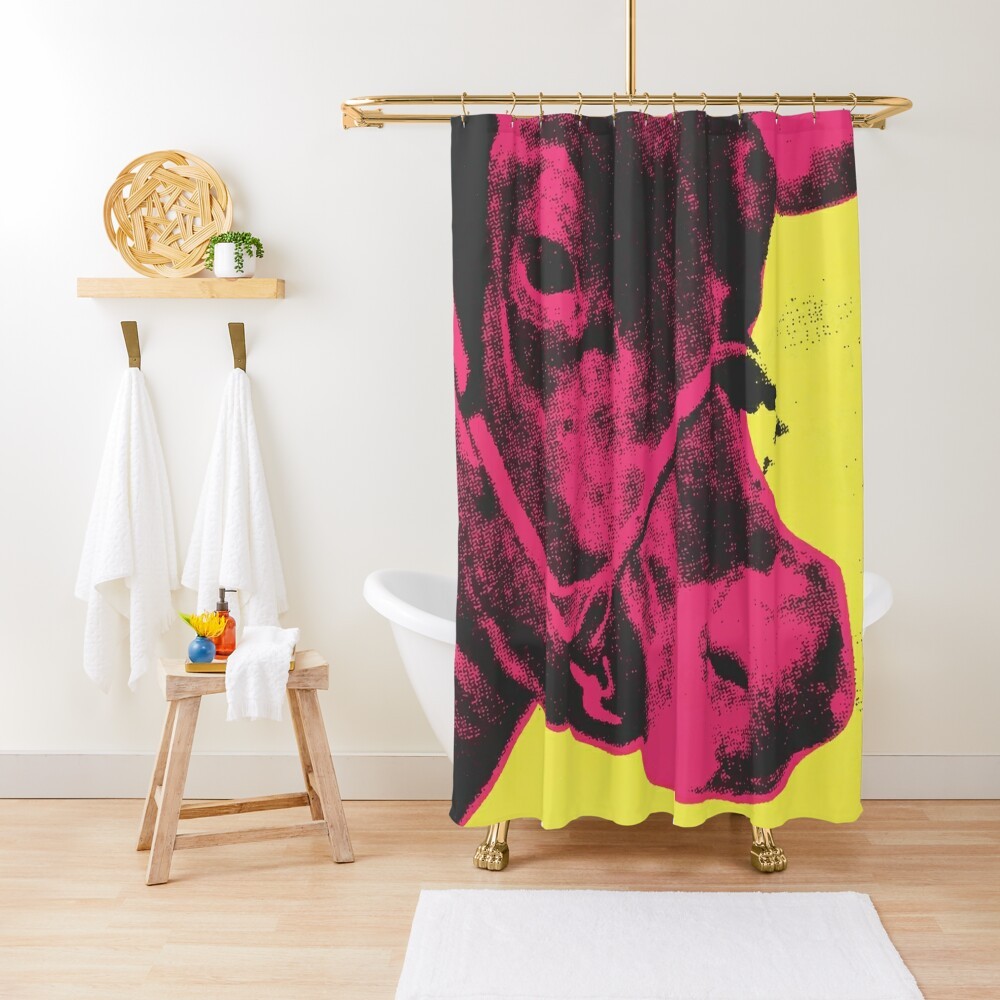 Andy Warhol | Cow Shower Curtain Bathroom Curtain Curtains In The Bathroom Bathroom Shower Curtain C