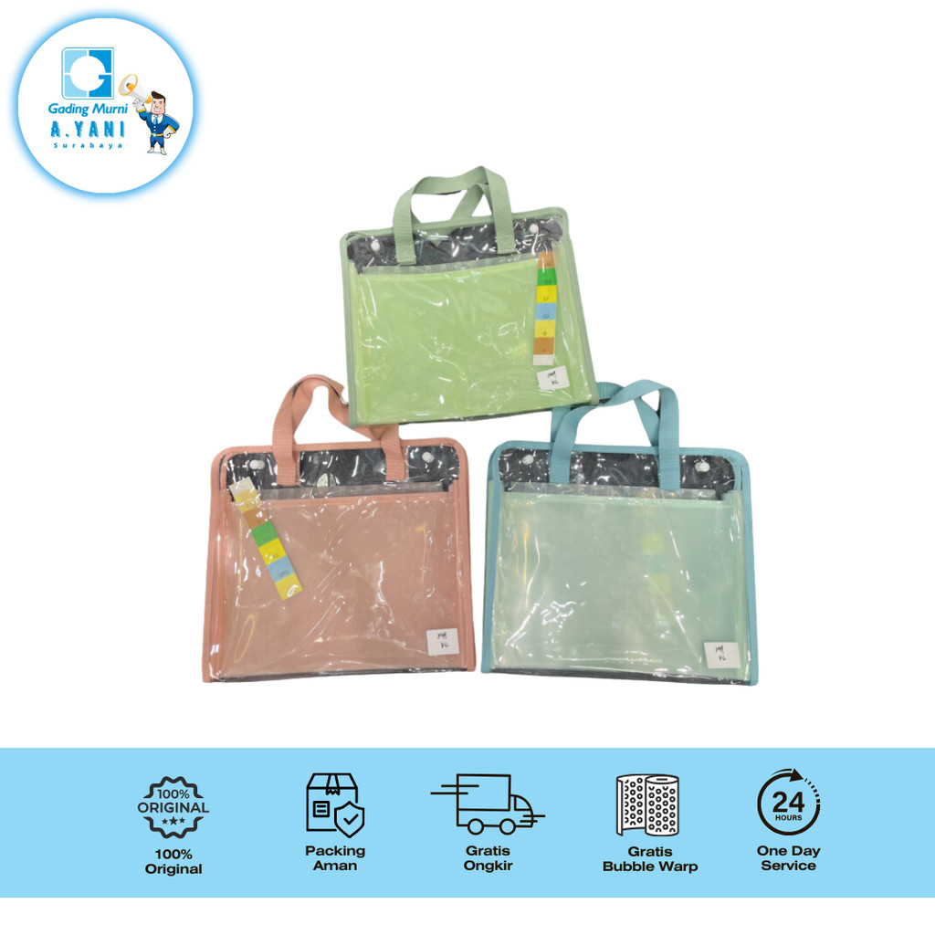

KINHSHION ZIPPER BAG J-048 J-049 J-451 WARNA CAMPUR
