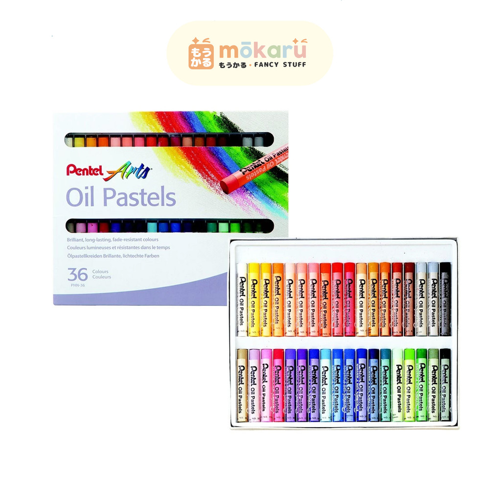 

Pentel Oil Pastel Crayon 36 Colors Krayon Warna Berkualitas