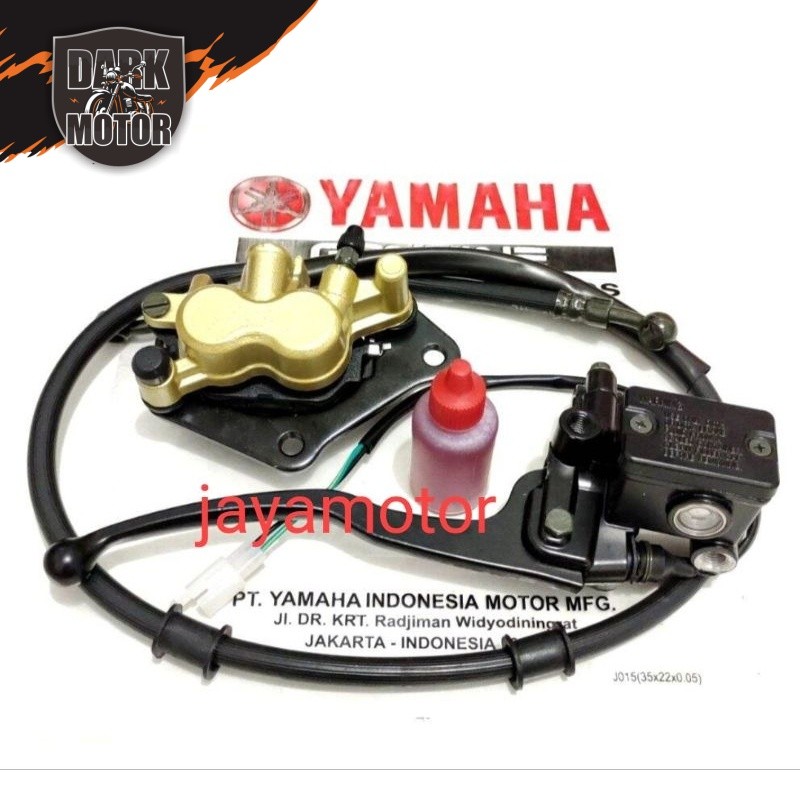 minyak rem+selang rem+master rem set+kaliper depan Yamaha byson