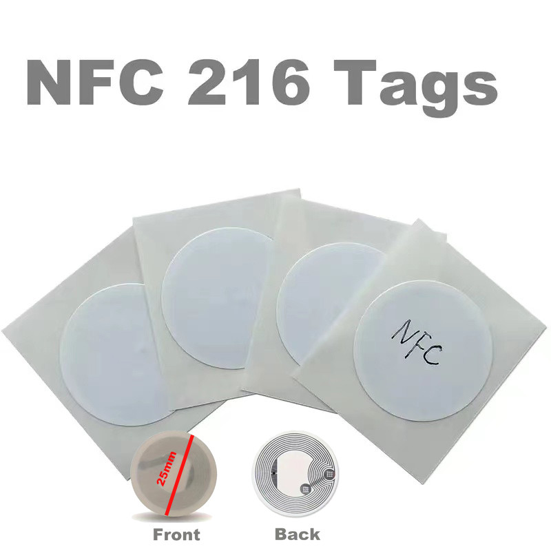 

30/40 Pieces NFC Ntag216 888 Bytes Tag Sticker Label Key Tags Token Patrol Badge Self-adhesive Tag 13.56MHz ISO14443A Sticker