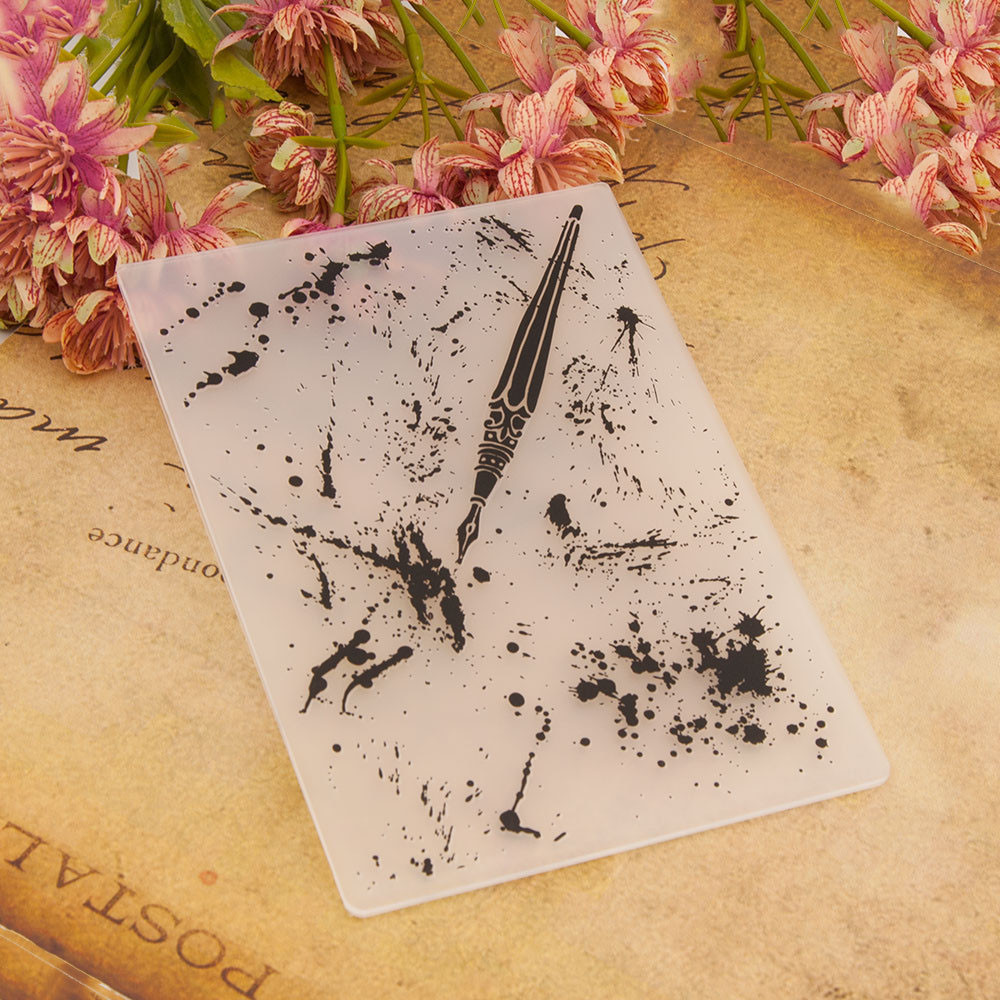 

KSCRAF Write Embossing Folders for DIY Scrapbooking Paper Craft/Card Making Decoration Supplies