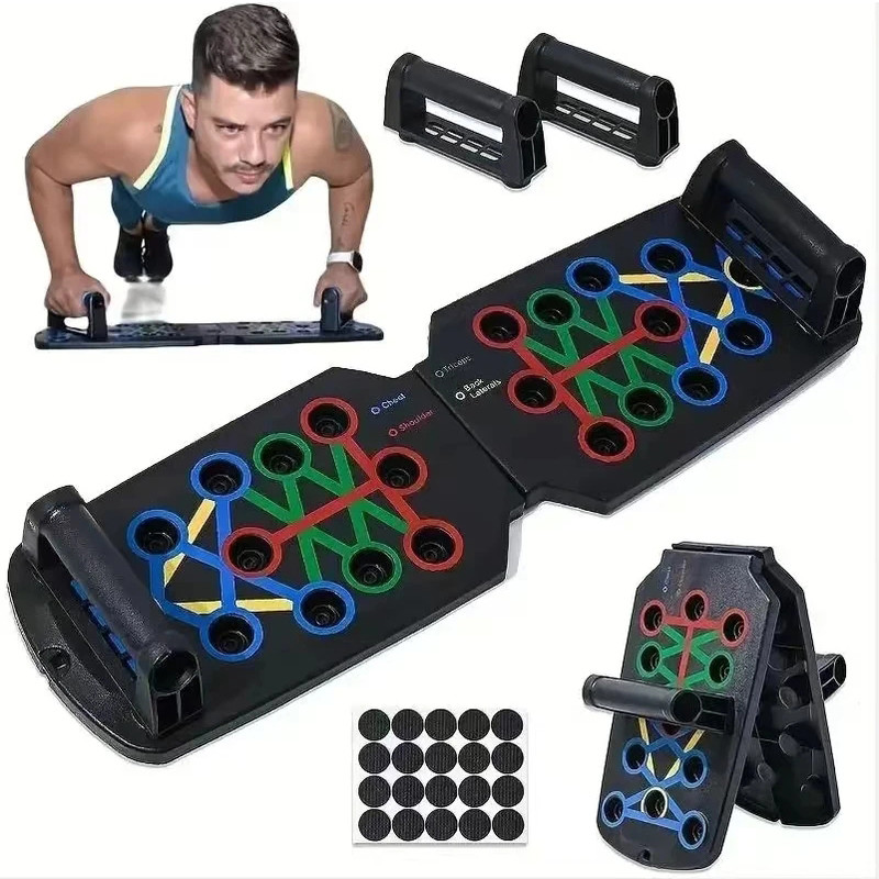 New Portable Multifunctional Push-up Board Set with Handles Foldable Fitness Equipment for Chest Abd