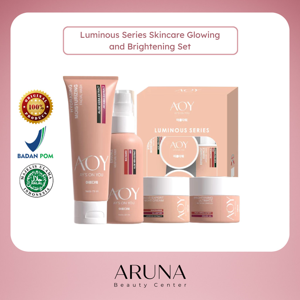 AY'S ON YOU - Luminous Series Skincare Glowing and Brightening Set