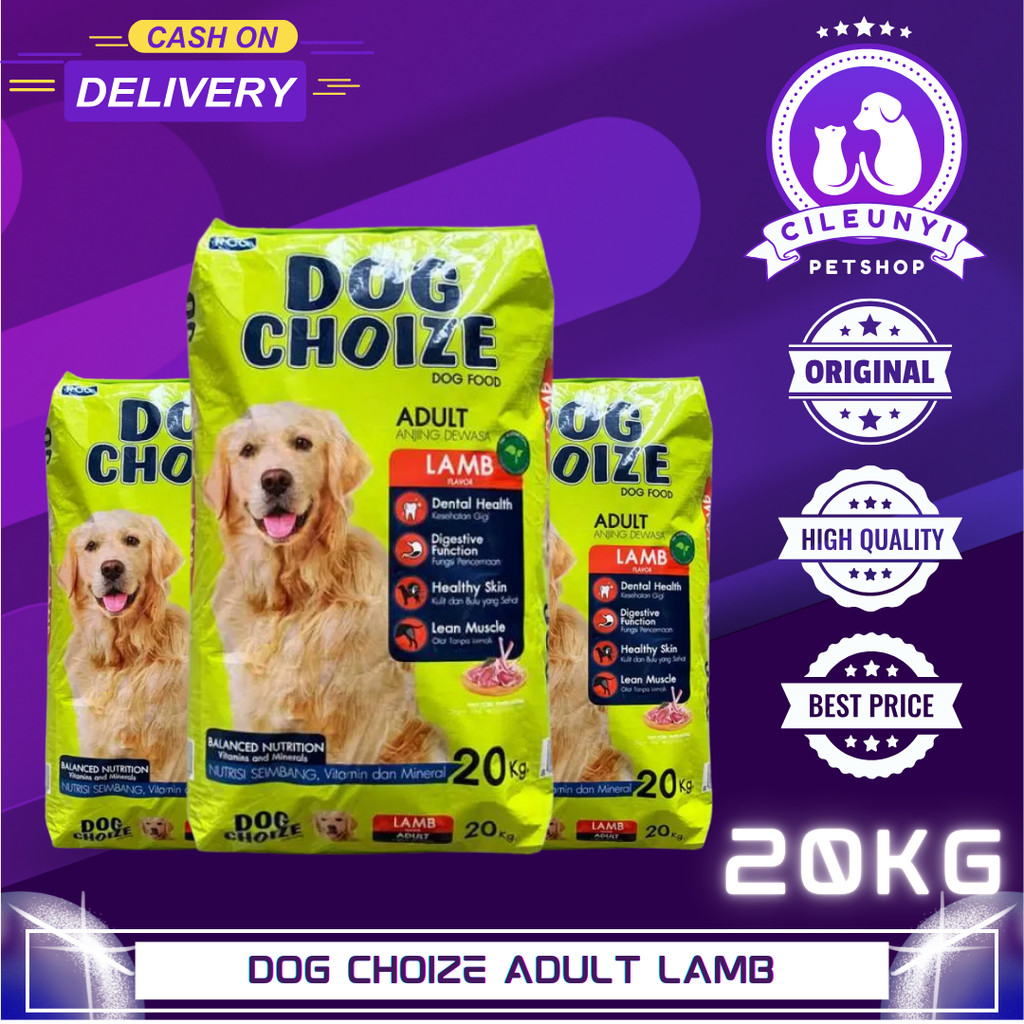 Makanan Anjing Dog Choize Lamb 20Kg