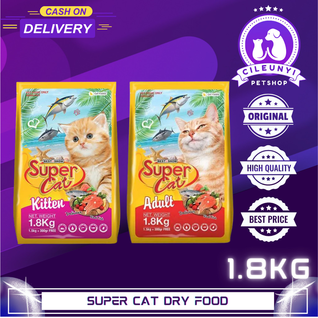 Super Cat Dry Food 1.8kg kitten & adult