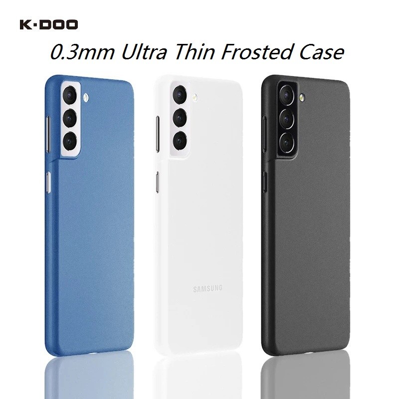 K-DOO Ultra Tipis & Slim Frosted Case Untuk Samsung Galaxy S22 Ultra S22 + / S21 Note 20 Ultra Anti-