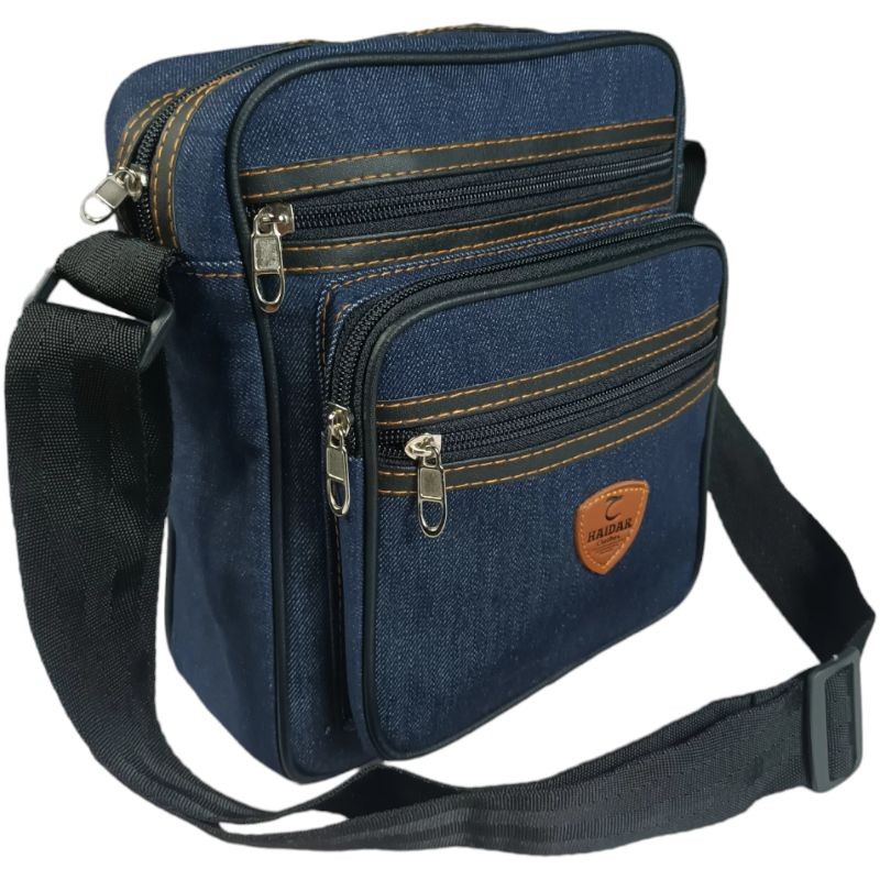 PROMO Tas Selempang Pria Wanita Tas Waistbag Tas Slingbag Bahan Levis Denim Promo Model Terbaru