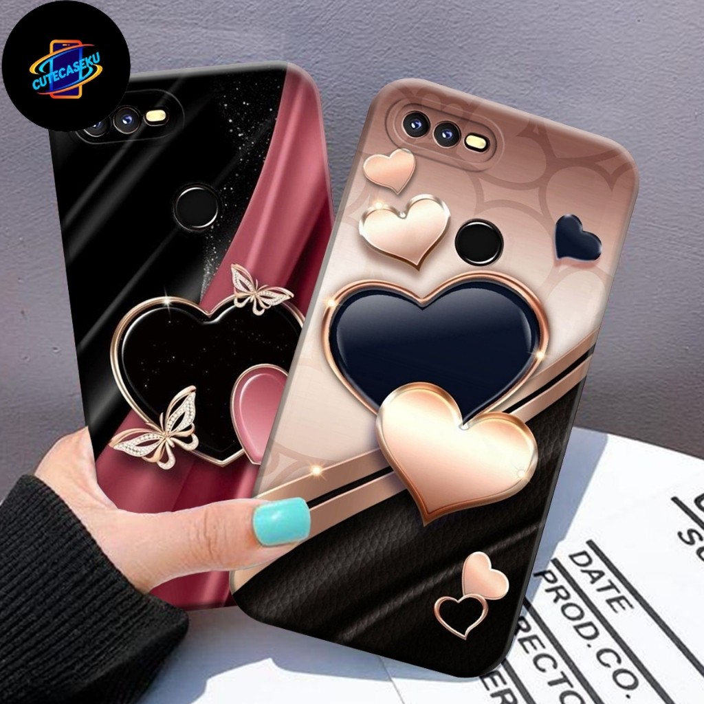 [Cutecase] Case Oppo A5s A7 A12 A11K F9 REALME 2 PRO A3S A1K REALME C2 Motif Aesthetic Lovely Elegan