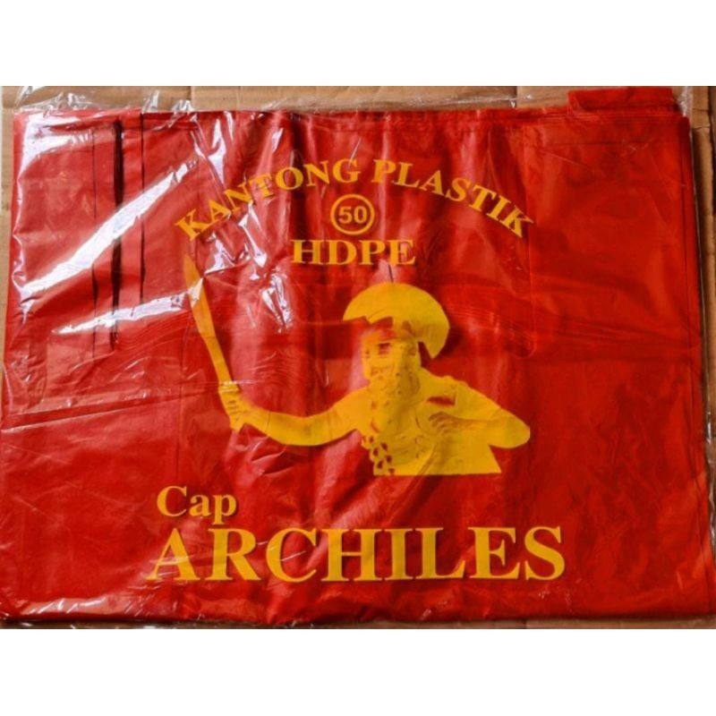 UMA710 KANTONG KRESEK RAJA JUMBO KANTONG PLASTIK MERAH TEBEL UK 50