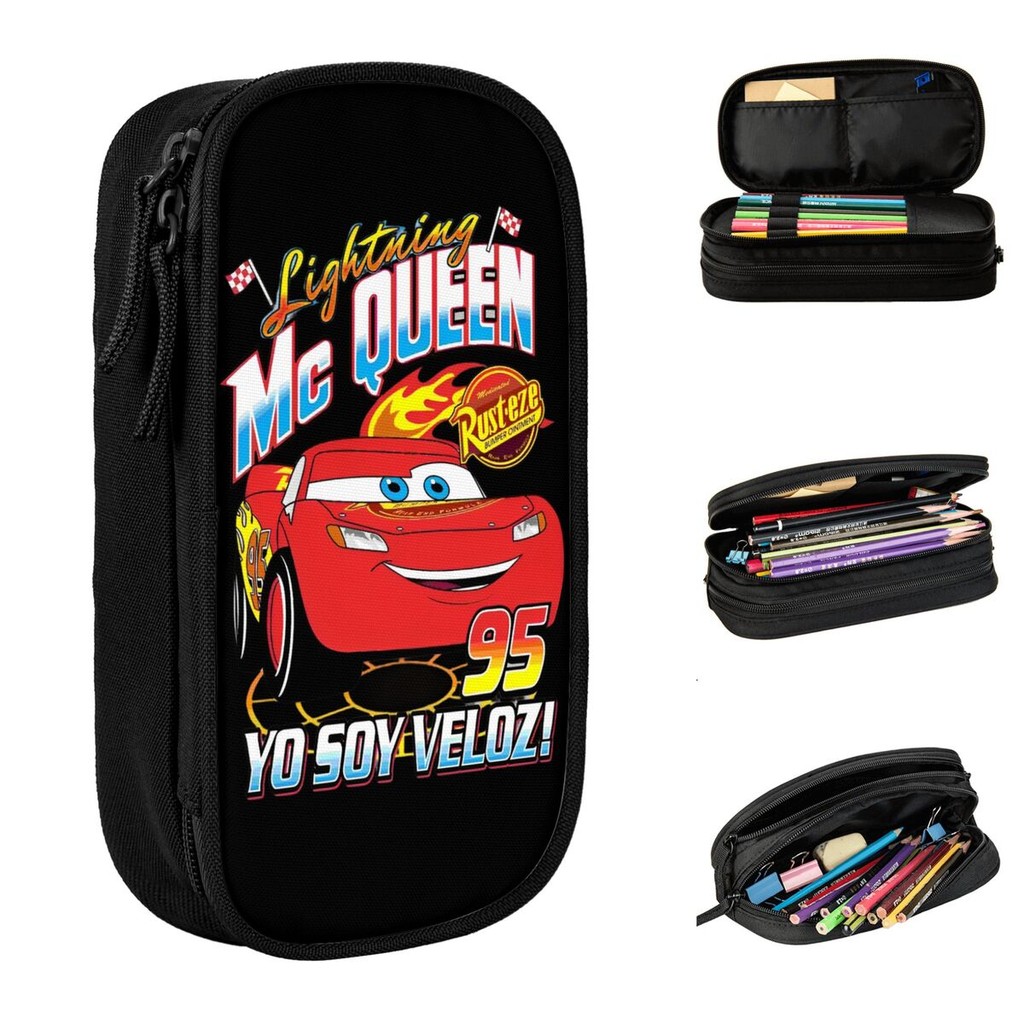 

Lightning Mcqueen Cars 95 Pencil Case Cartoon Pencilcases Pen Box Big Capacity Pencil Bags Students School Zipper Stationery