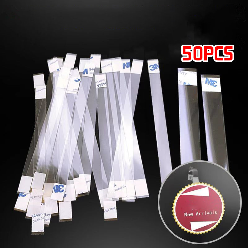 50pcs Mika Display Kartu Promo / Wobbler Promosi Toko / Mika Label Harga Rak Toko