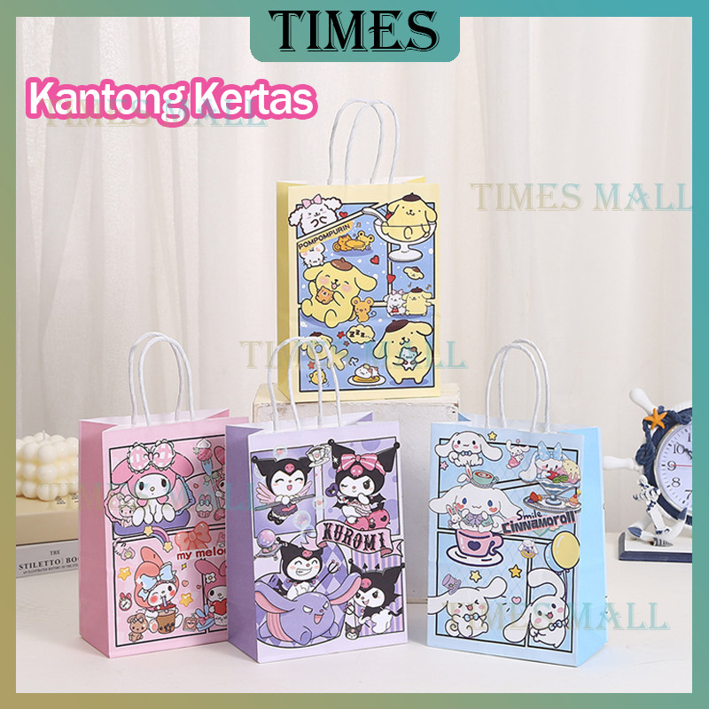 

Kantong Kertas / Paper Bag Happy Birthday / Snack Anak Tas / Hampers Kado Motif Kartun Lucu
