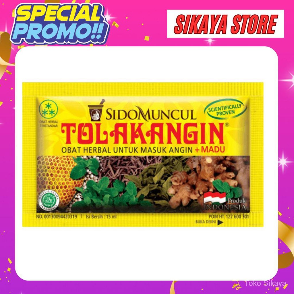 

Tolak Angin Cair Sachet 15ml - Herbal Tradisional untuk Mengatasi Masuk Angin dan Flu!