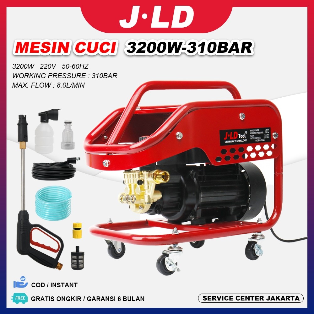 JLD Mesin Cuci Jet Cleaner Jet Washer Model Cuci Mobil Alat steam cuci motor & mobil