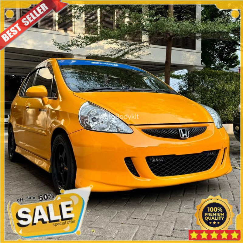 bodykit full bemper jazz gd3 Adaptasi Vtec MMC 2004 - 2007 adaptasi vtec include Grill Jaring