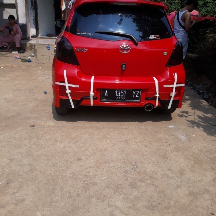 Promo Bemper bodykit Belakang Yaris Trd  2012 up Grade-A  Lentur-Tebal-Kuat