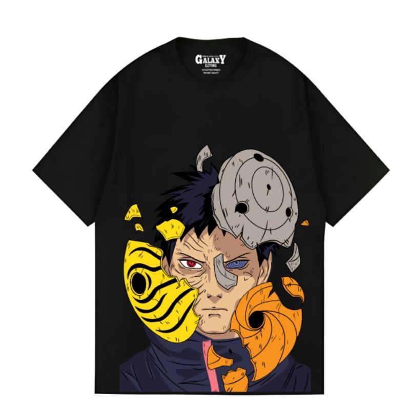 [MCO] Kaos Distro Uchiha Obito Keren Baju Anime Pria Wanita