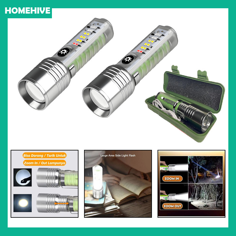 Senter LED Magnet / LED Flashlight / Multifunctional Senter Saku Magnet / Waterproof Flashlight