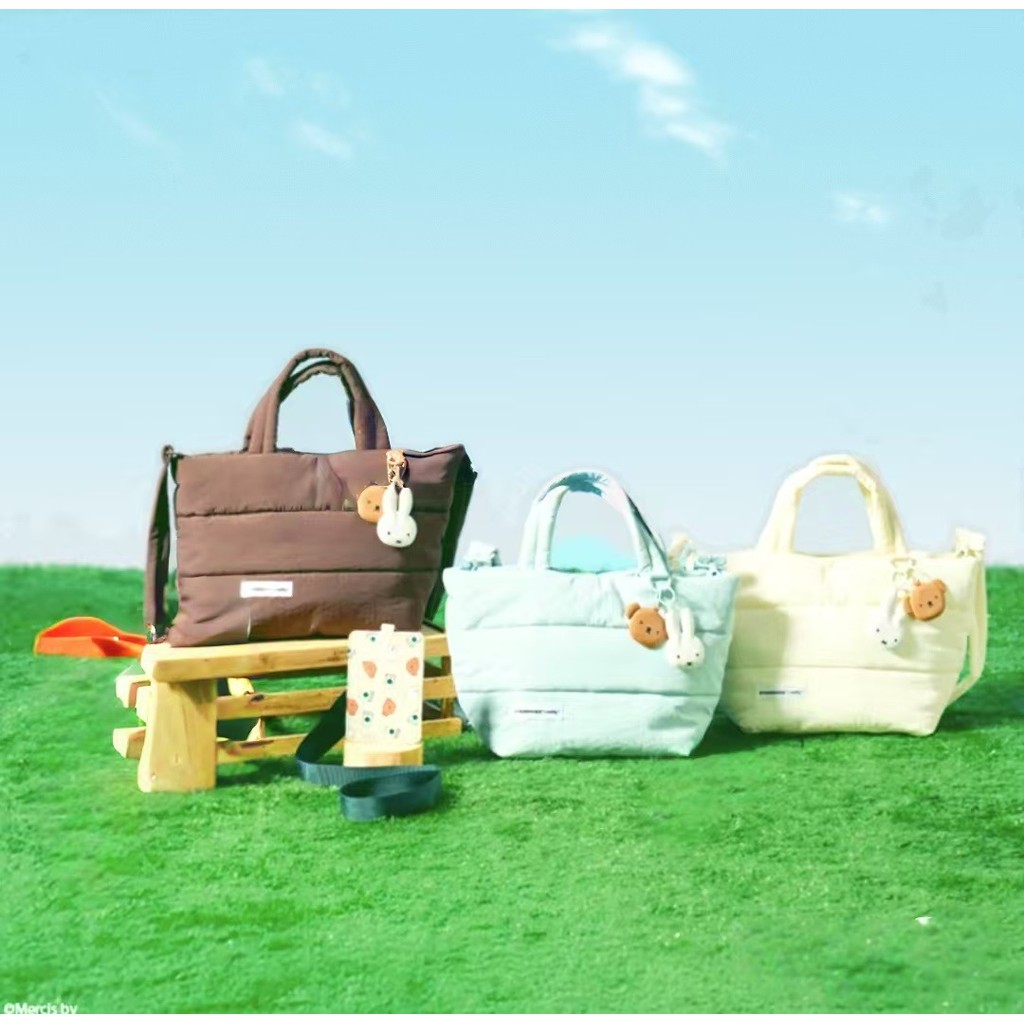 Tas Selempang Lucu Starbucks x Miffy – Tote Bag Premium + 2 Gantungan