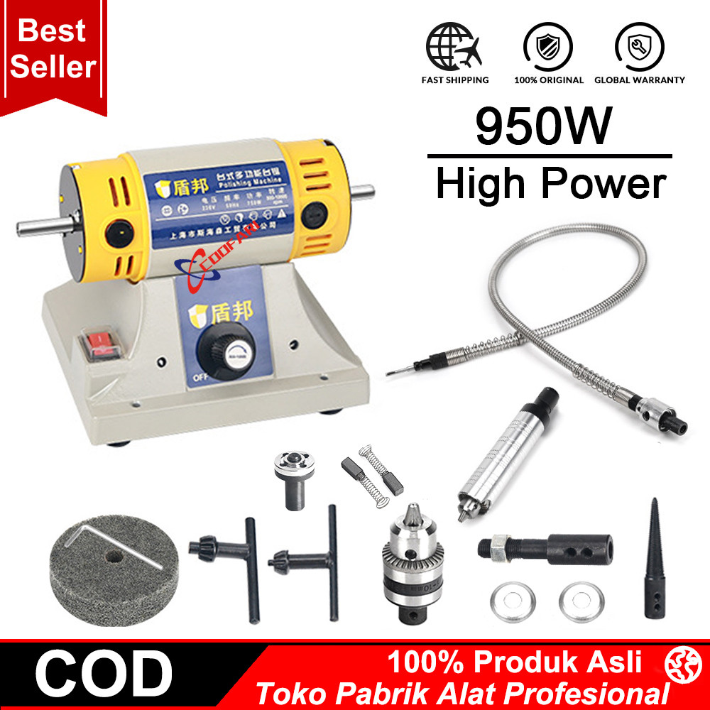 Mesin Gerinda Poles 220V Polishing Grinder Electric Multifunctional Untuk Perhiasan Gigi Perhiasan P