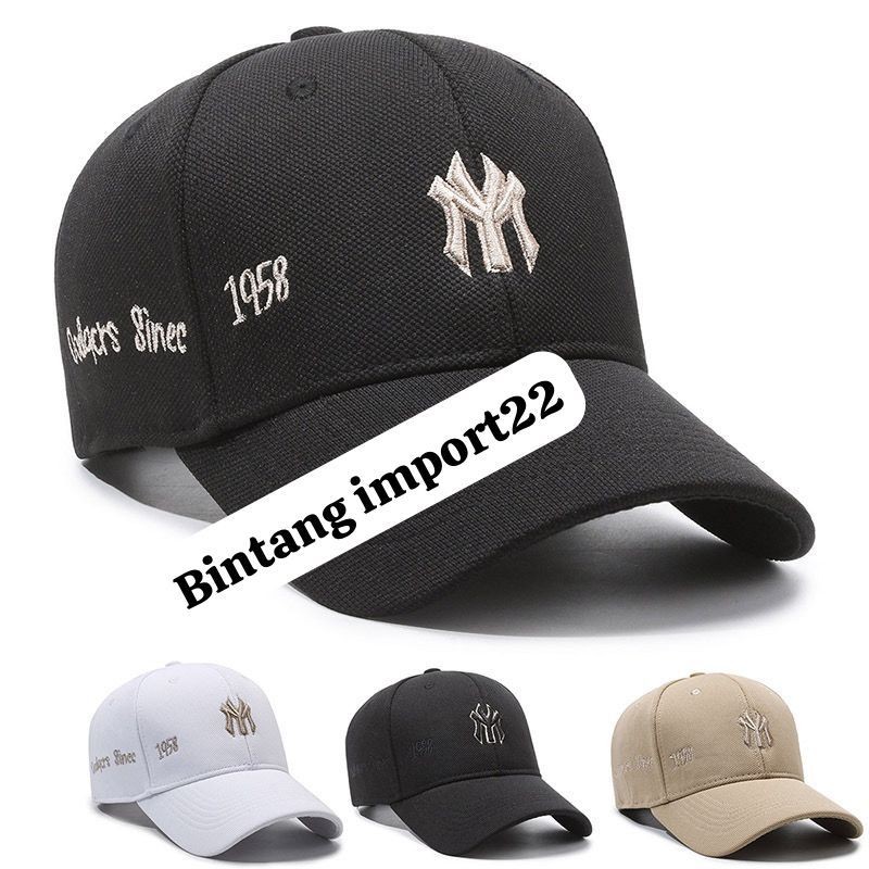 Topi Baseball NY Bahan Cotton Topi Baseball NY Topi Distro Topi Baseball Bordir Topi Pria