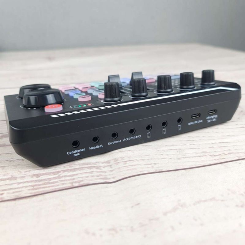 K1 Soundcard TaffSTUDIO Pro Audio Bluetooth Mixer Live Broadcast Karaoke Mixing F998 F upgrade v8