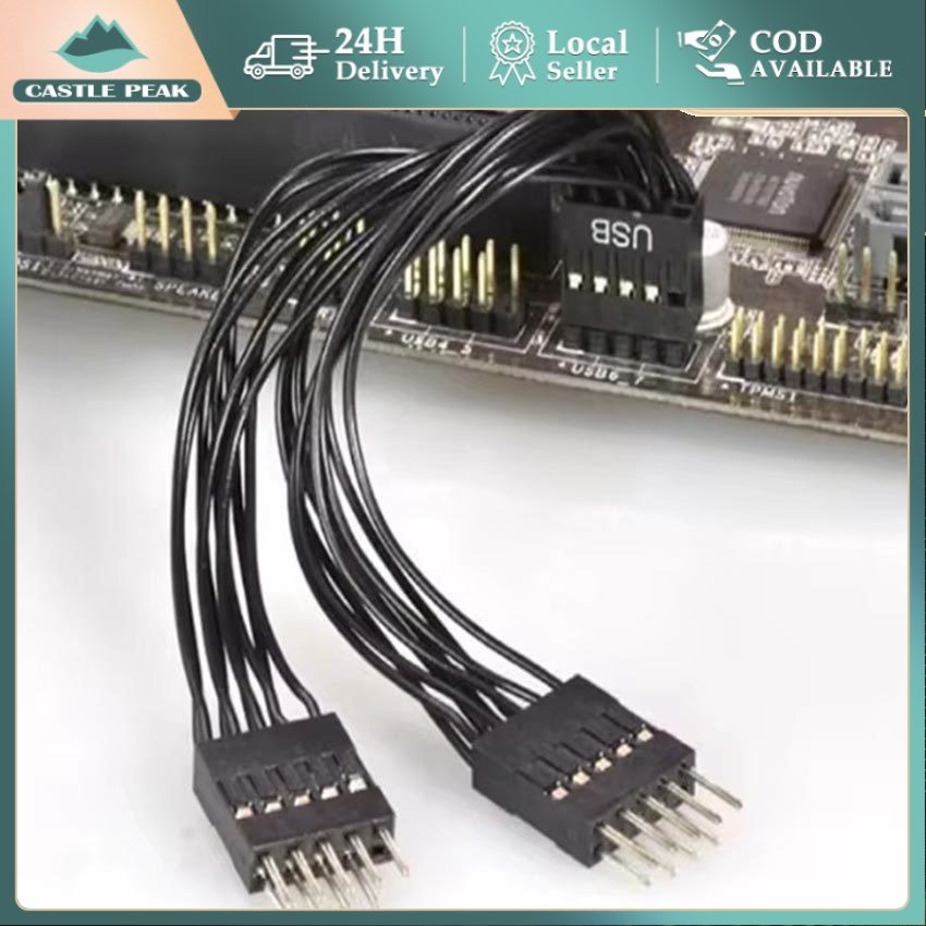 Kabel Y-Splitter USB Header Dual Port - Solusi Ekstensi Port USB 3.0/2.0 Motherboard, Pemasangan