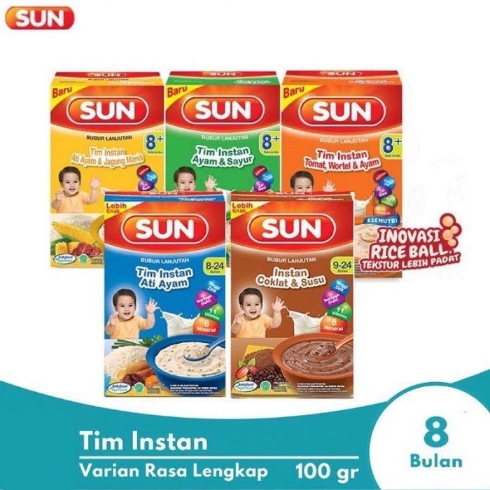 SUN tim instan bubur bayi