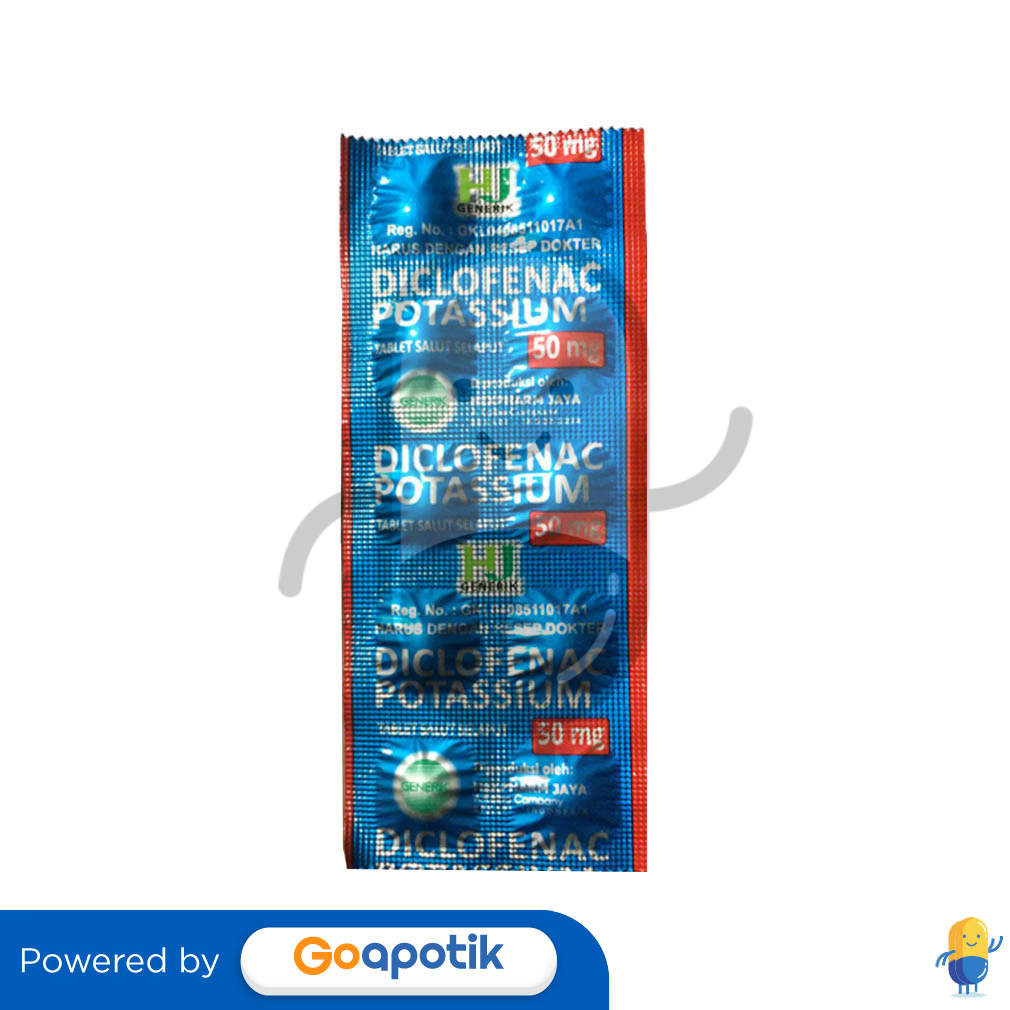 Diclofenac Potassium Hexpharm 50 Mg Strip 10 Tablet