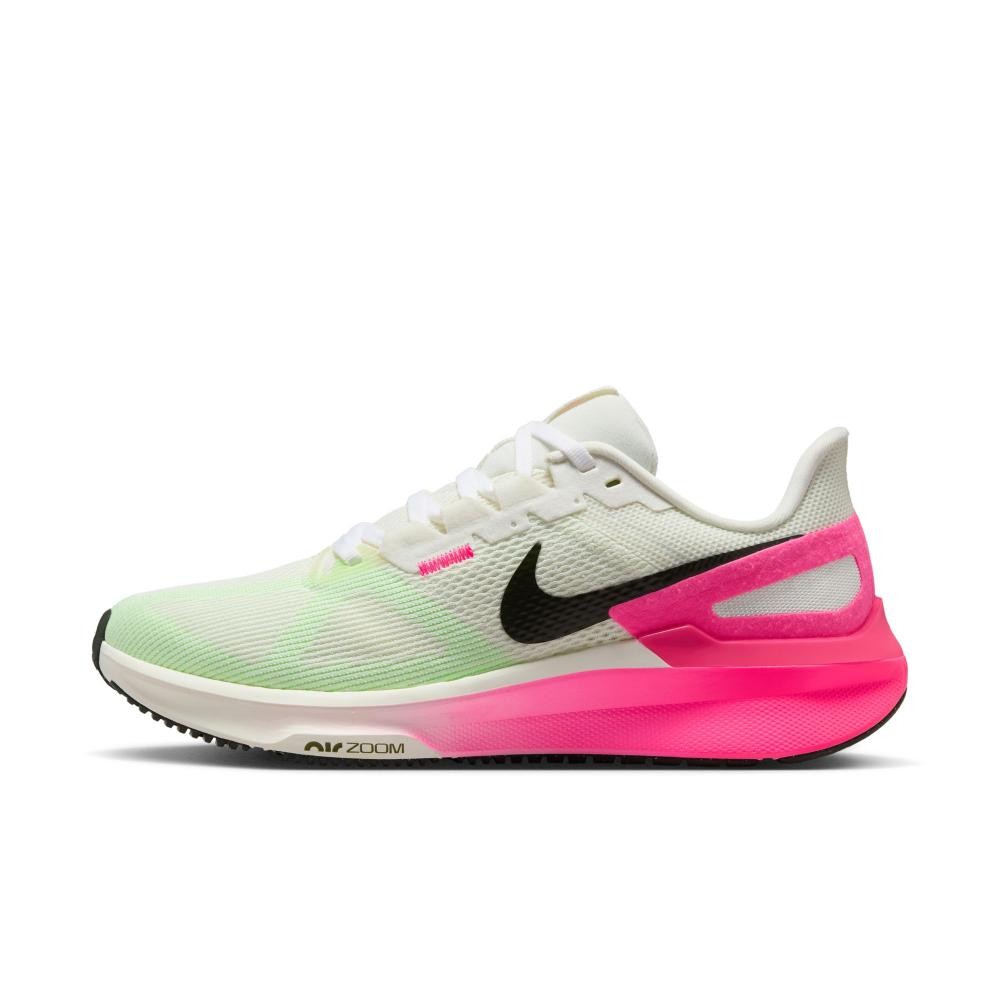 NIKE Women Running Structure 25 Road Sail Hyper Pink ORIGINAL Sepatu Lari Wanita