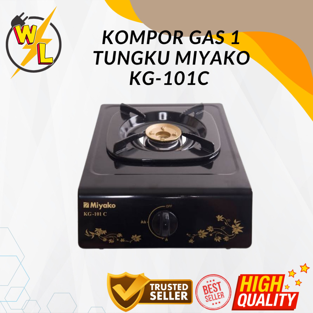 KOMPOR GAS 1 TUNGKU MIYAKO KG-101C MEDAN MURAH