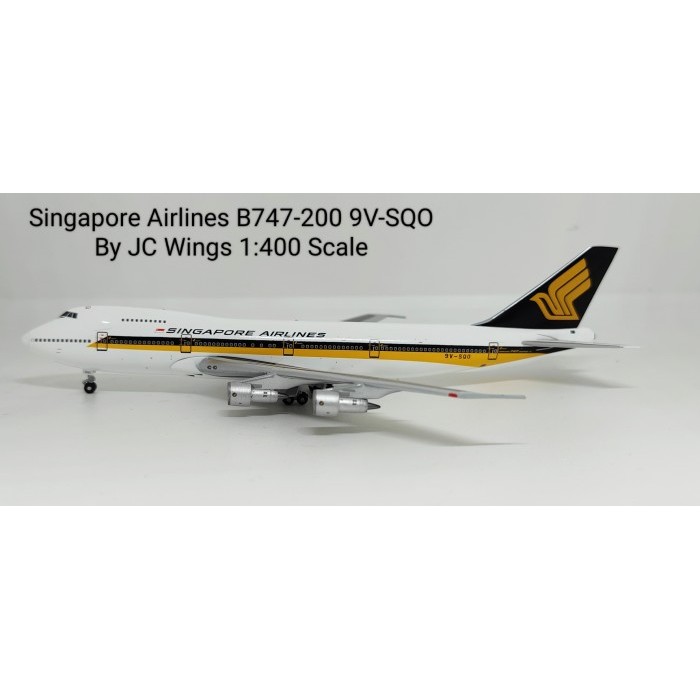 Miniatur Pesawat Terbang Singapore Airlines B747-200 9V-SQO  JC Wings 1:400 Diecast Aircraft