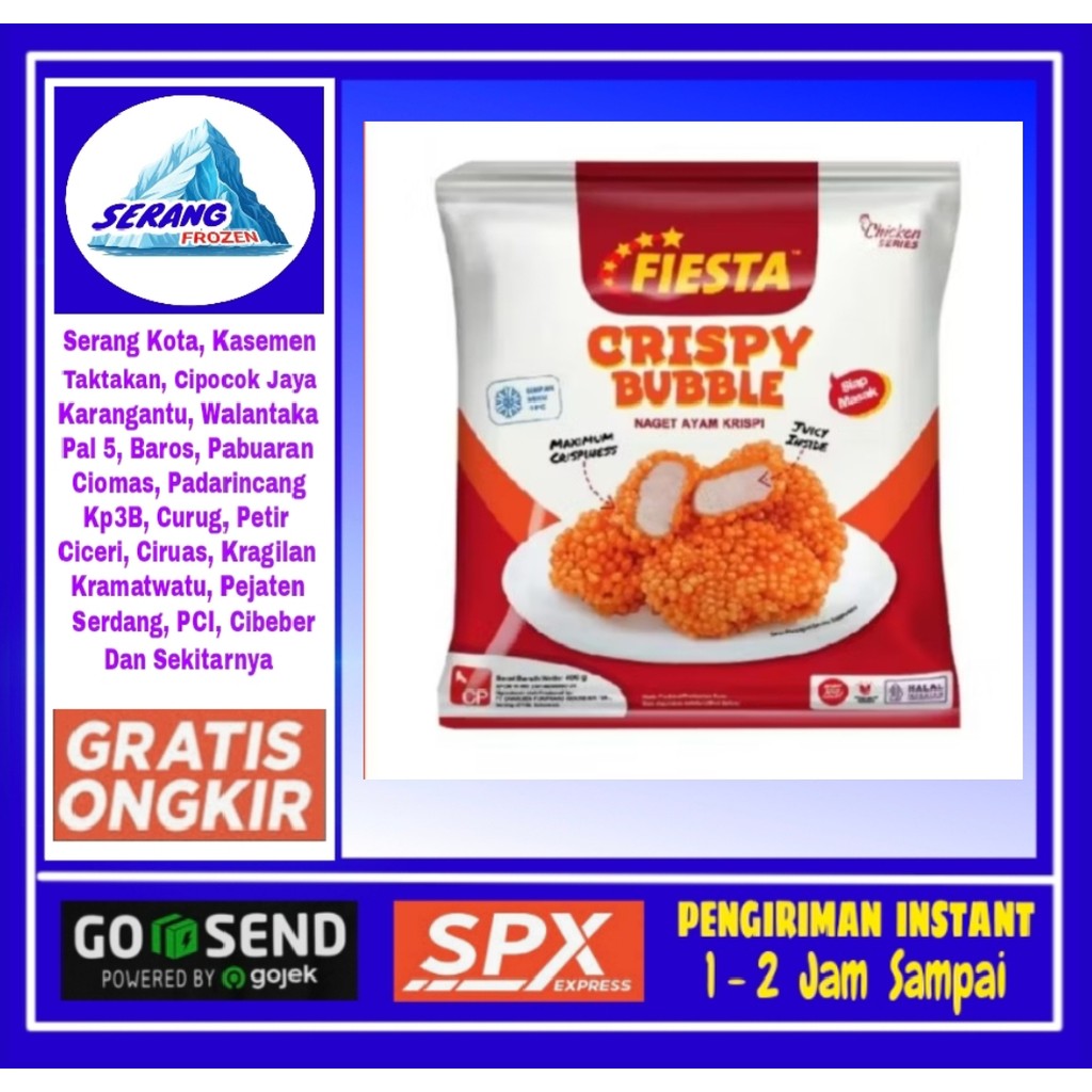 

Fiesta Crispy Bubble 400g, Naget Serang Frozen