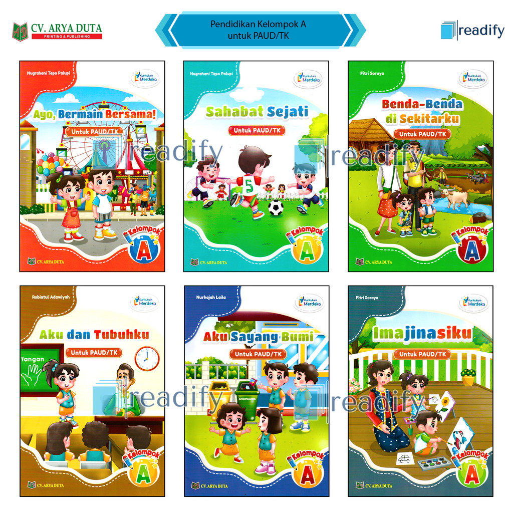 Buku PAUD/TK Kurikulum Merdeka Kelompok A Arya Duta
