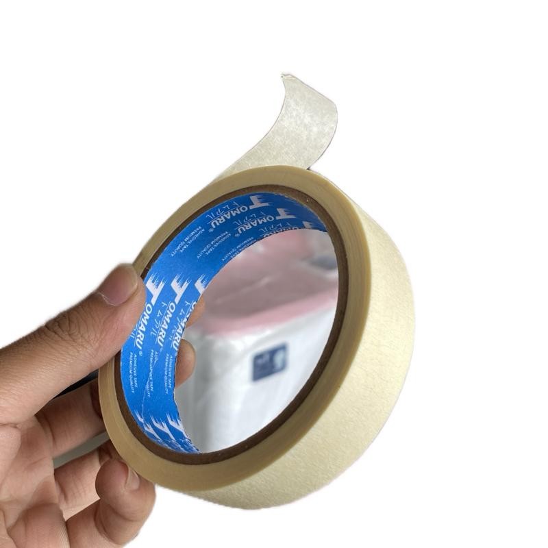 

Masking Tape Lakban Kertas 24mm x 20 Yard - Perekat Sementara Serbaguna untuk Pengecatan & Lainnya merk random
