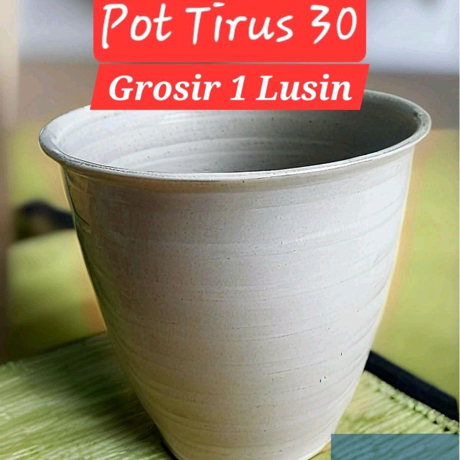 GROSIR 1 LUSIN Pot Tirus 30 / Pot Tanaman / Pot Bunga / Pot Bunga Plastik / Pot Bunga Murah / Pot Ca