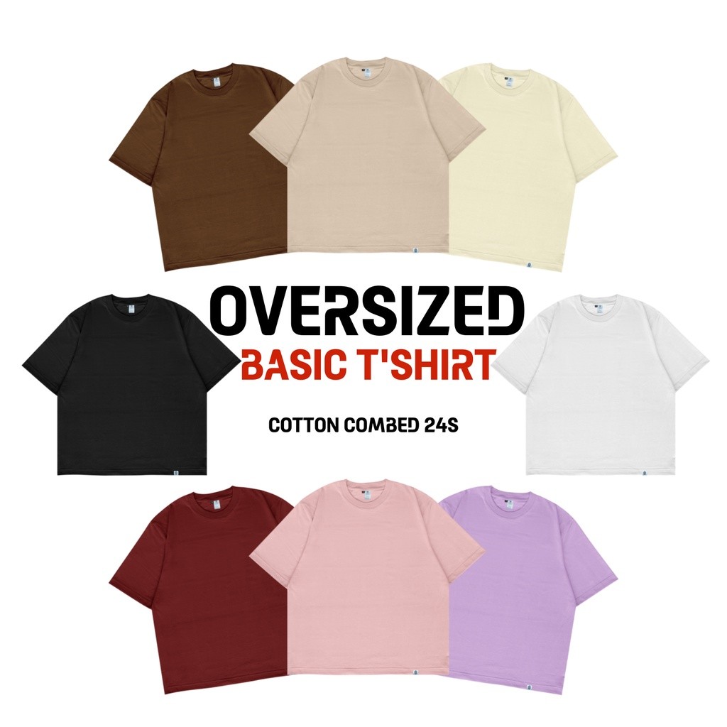 OOTDSUPPLY Oversized Tshirt Basic Soft I Oversize Pria and Wanita