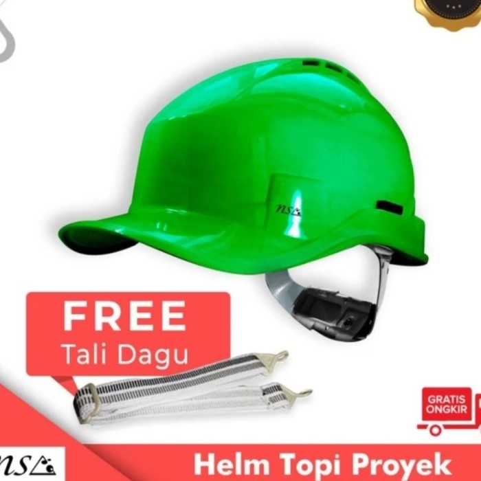 Helm Safety NSA Ventetilasi/ Helm Safety Proyek NSA - Hijau