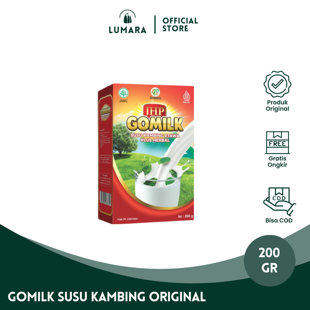 

Gomilk Susu Kambing Etawa Plus Herbal Original 200gram Penambah Nafsu Makan Mengatasi Mencegah Nyeri