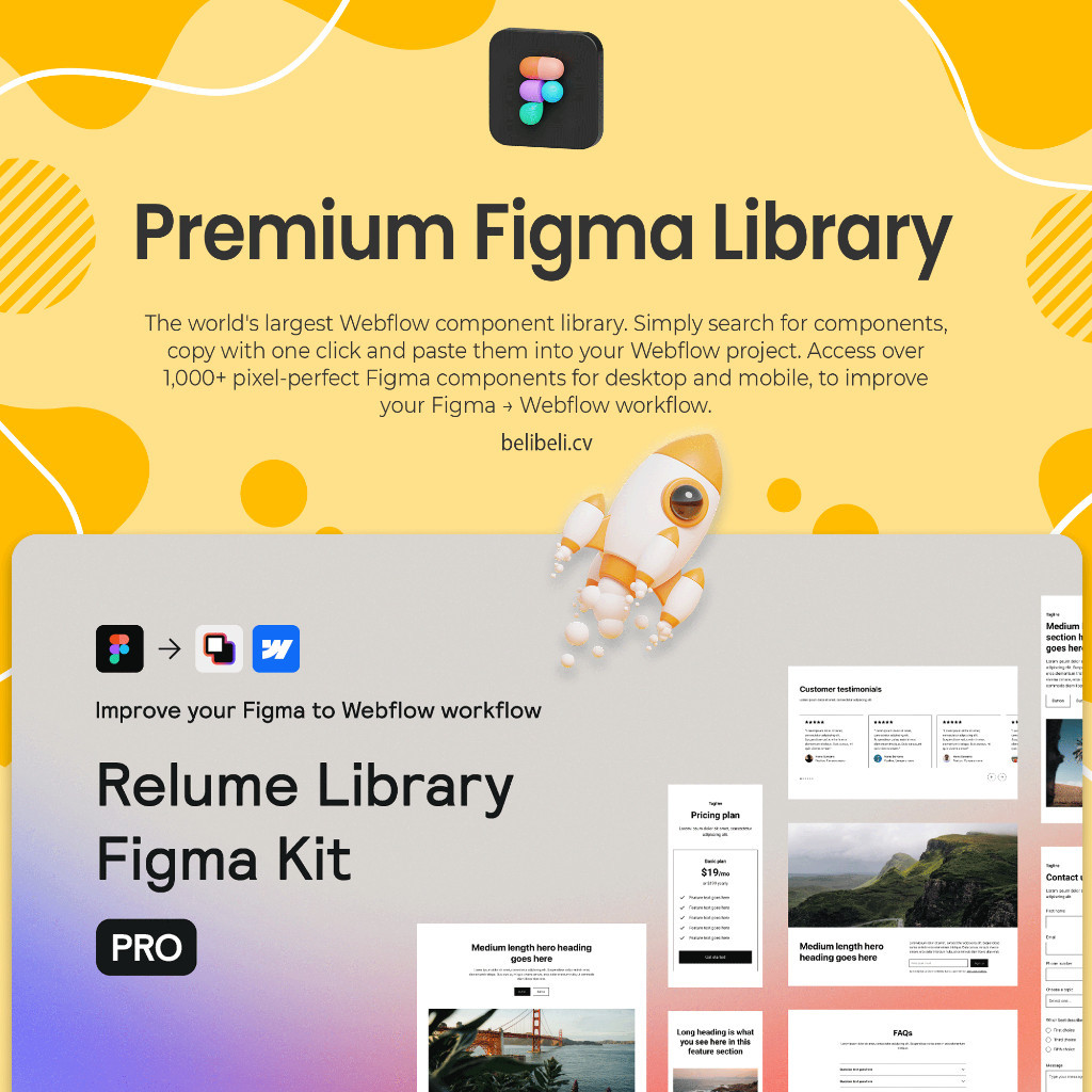 Relume Library Figma Kit PRO Optimal Di 2025