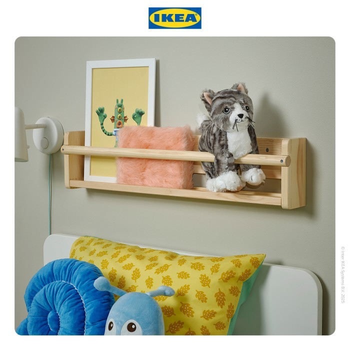 promo  -IKEA LILLEPLUTT Boneka Kucing 26 cm Bahan Poliester