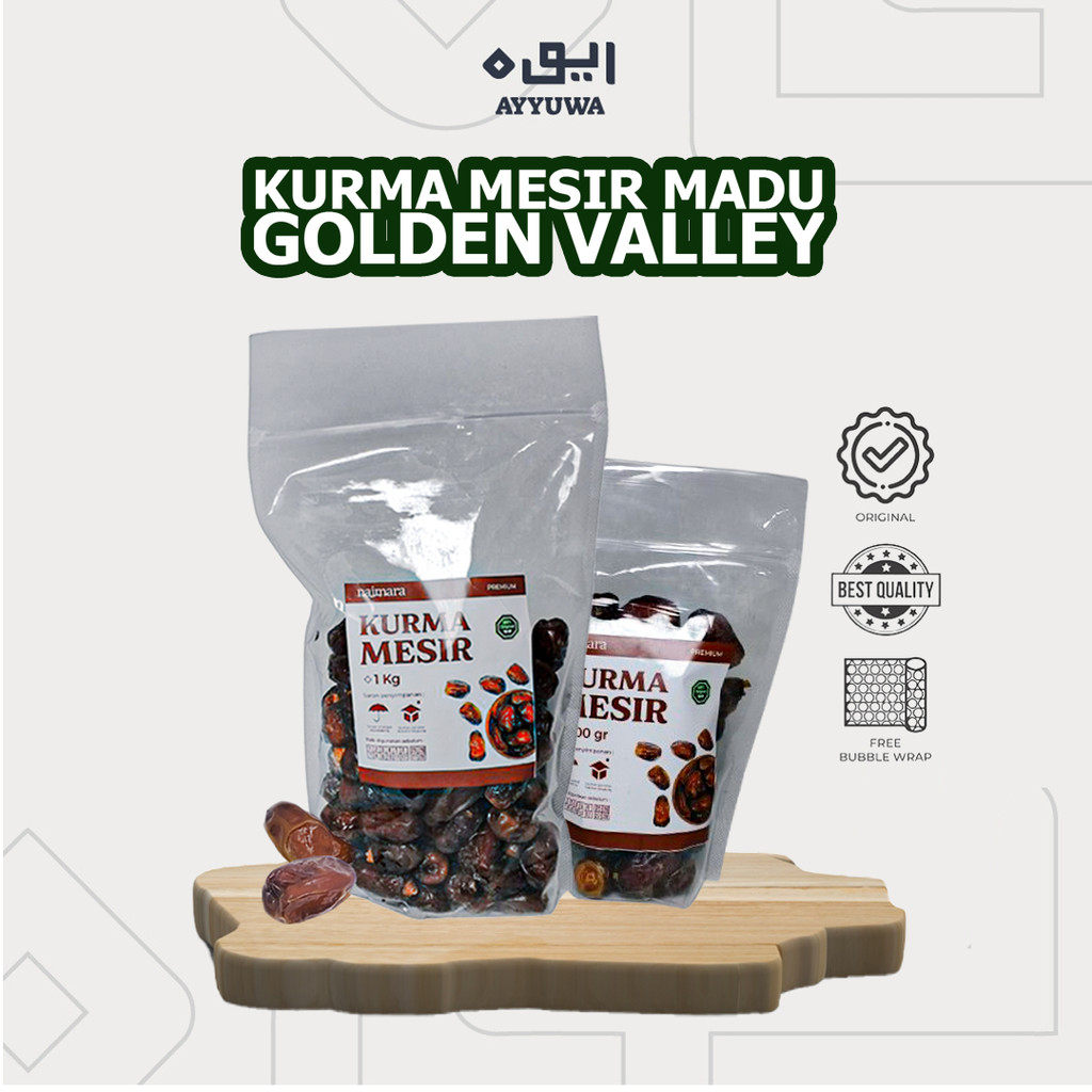 

KURMA MESIR GOLDEN VALLEY 1 KG / KURMA MESIR PREMIUM