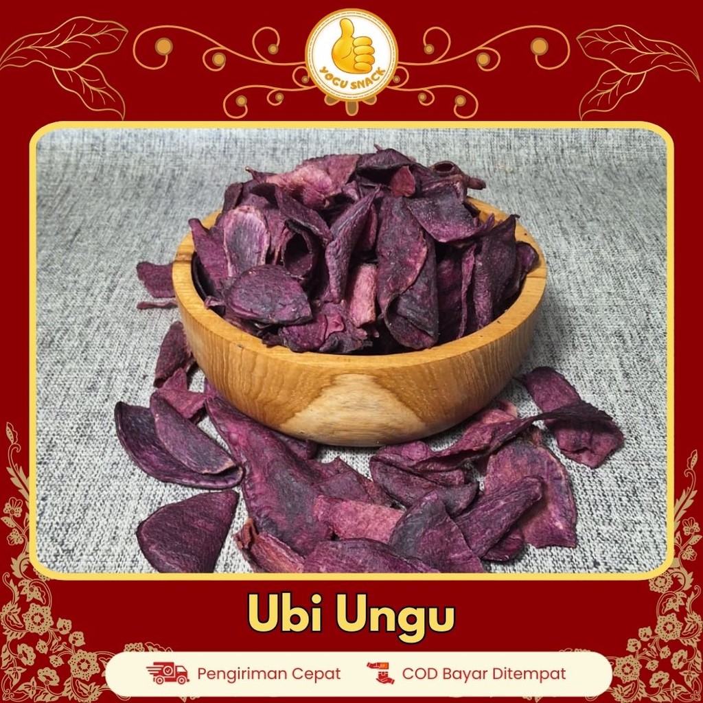 

Keripik Ubi Unggu Kriuk Manis Cemilan Kiloan Kemasan 100 gr 250 gr 500gr 1000 gr