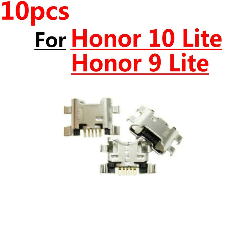 【Barang spot】10pcs Soket Konektor Port Pengisian Micro USB Baru untuk Huawei Honor 10 Lite / Honor 9