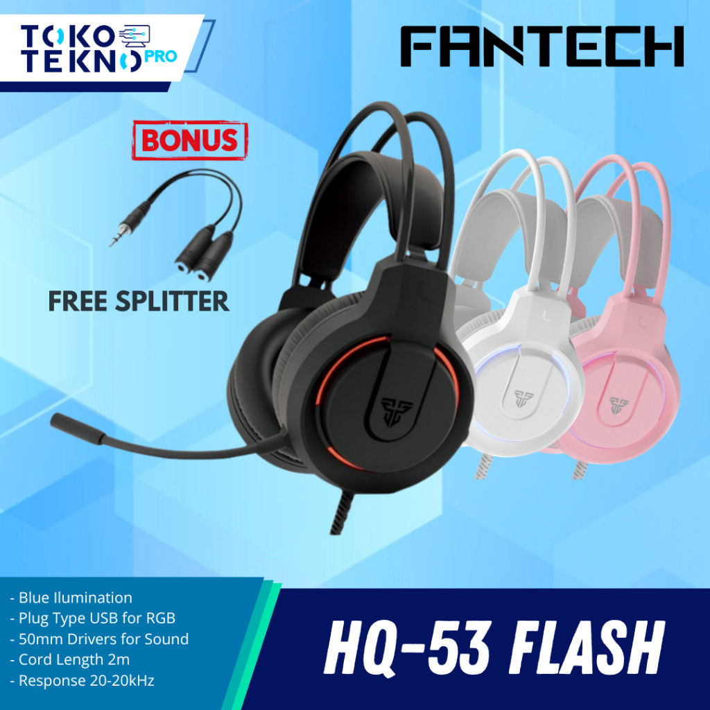 Fantech HQ53 Flash Lightweight Wired Gaming Headset