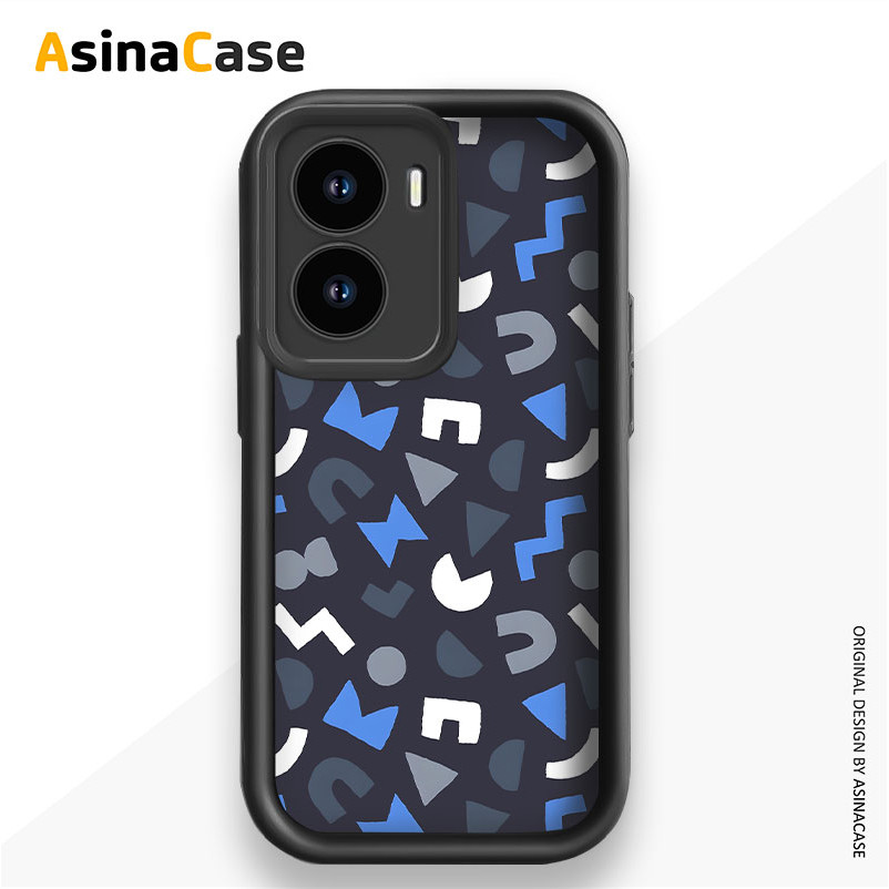 case IQOO Neo 10 Z10 5G Vivo Y400 4G=5G V60 5G Y16 Y17 Y19 Casing Vivo Y20 Y12s Y21 Y30 Y33s Hitam S